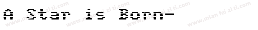 A Star is Born字体转换